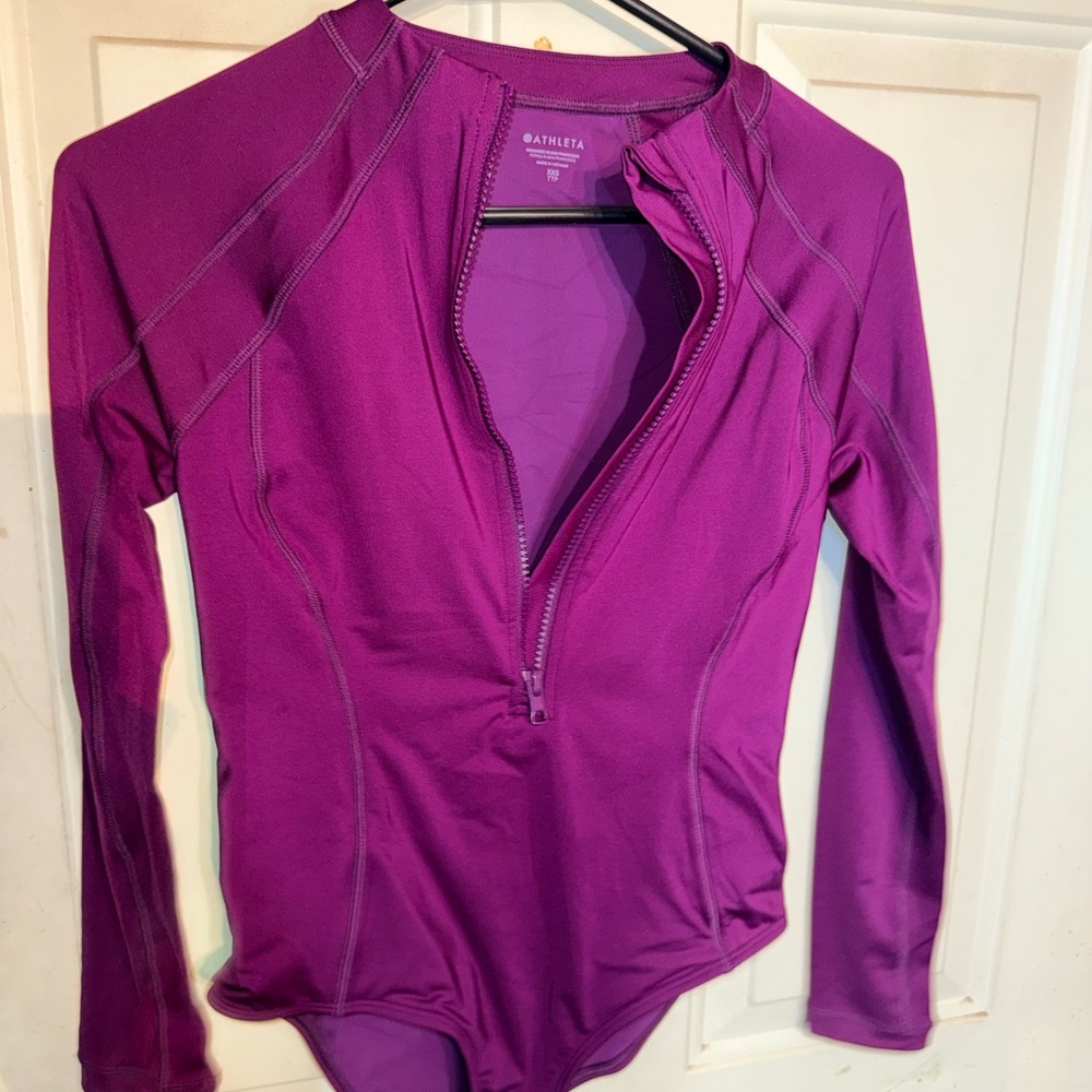 Athleta Women's Vibrant Purple Bodysuit